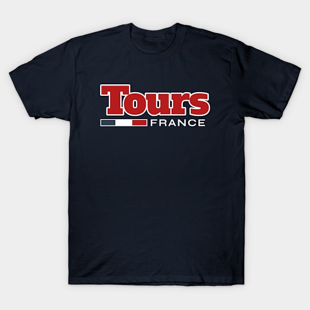 Tours France Retro T-Shirt by urban-wild-prints